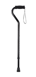 [YK7480] Deluxehub™ Offset Handle Walking Cane, Black